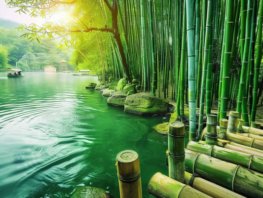 bamboo forest, AI generated