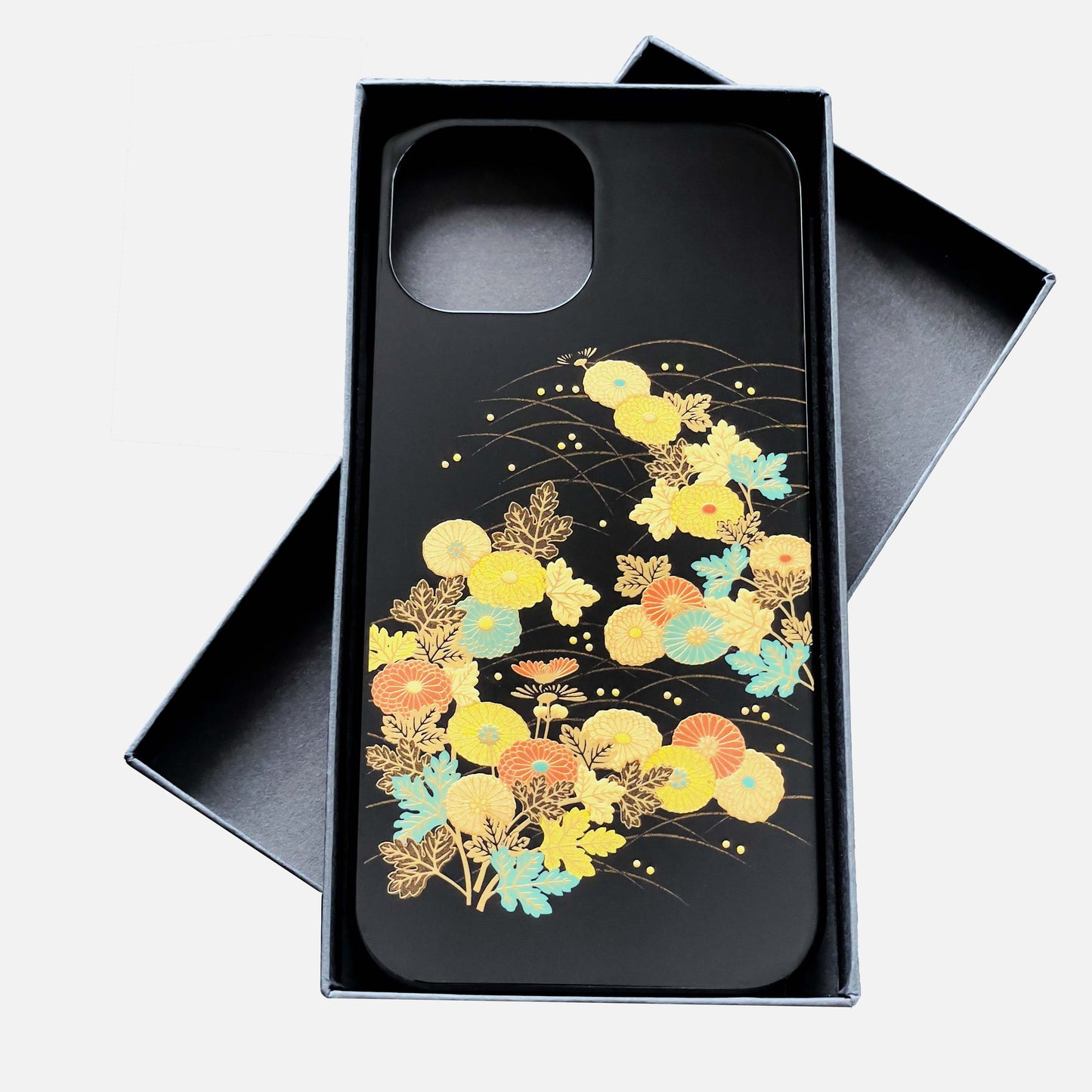 iPhone 15 Case, Japanese Laquerware, Japanese Chrysanthemum box Shot